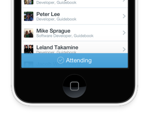 event check ins with Guidebook app