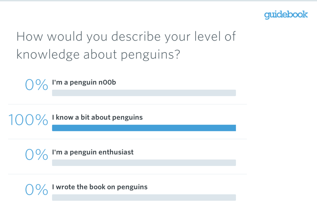 mobile live polling penguin level