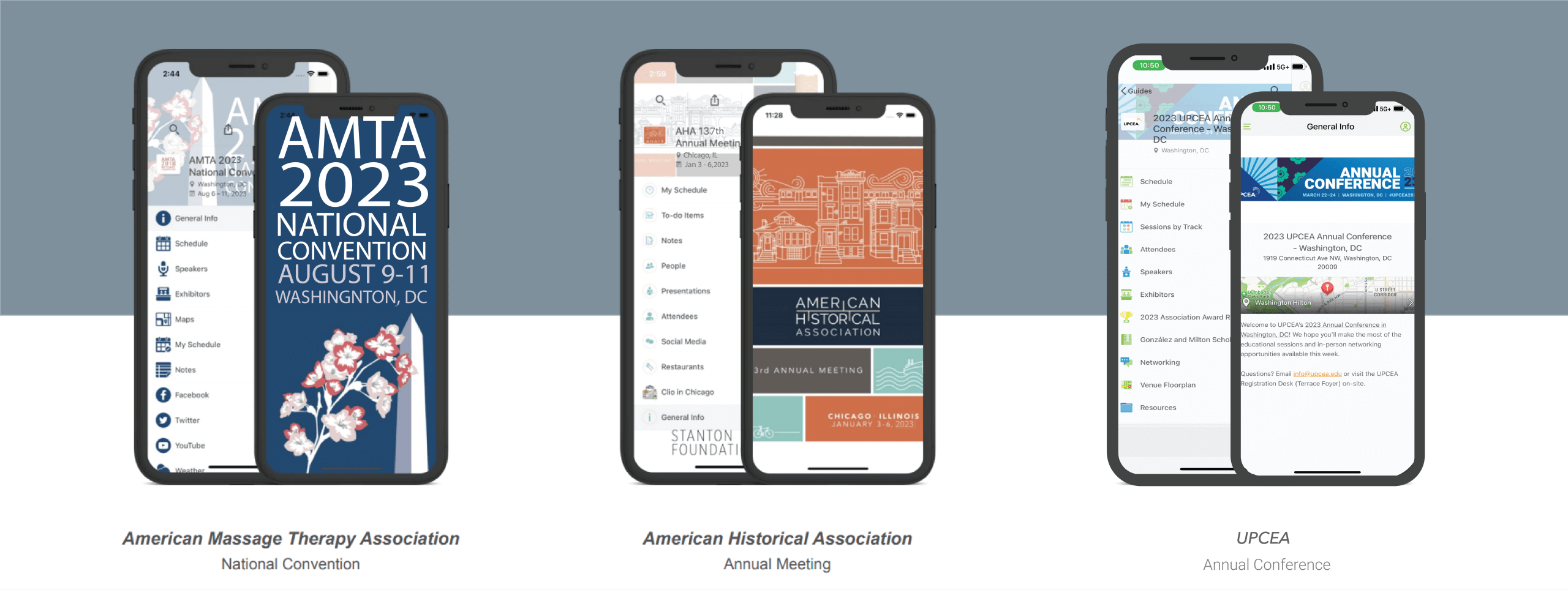 association event app with guidebook