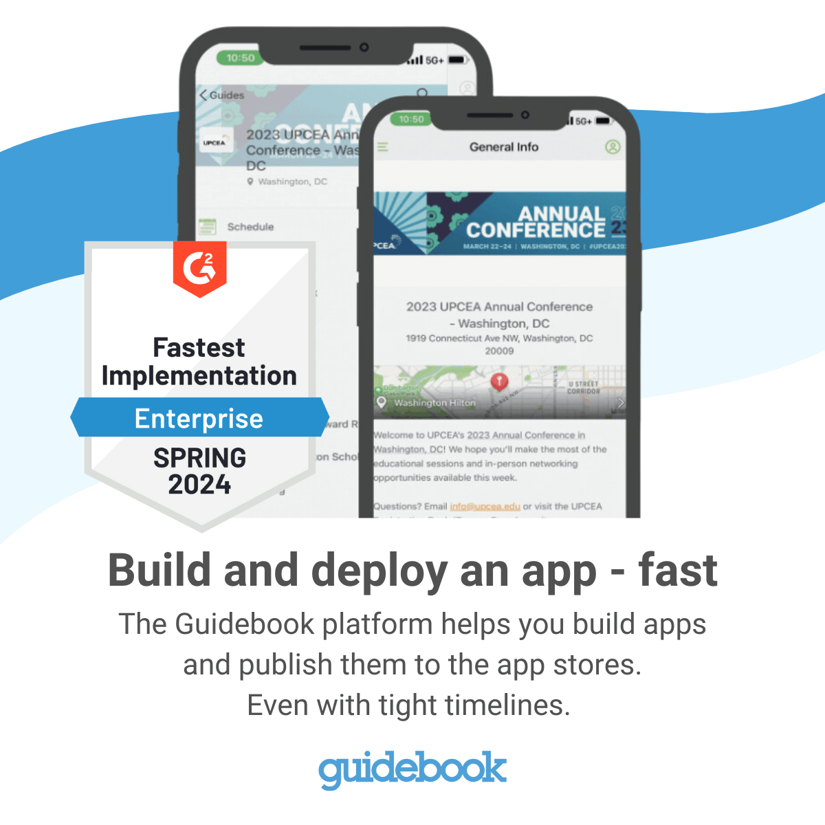 fast app implementation with guidebook